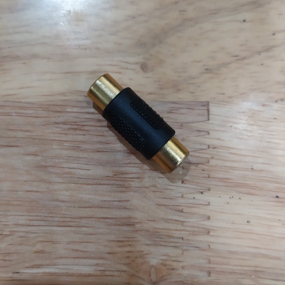 Jack Nối 2 Đầu RCA Hoa Sen Cái Mạ Đồng - AUDI190