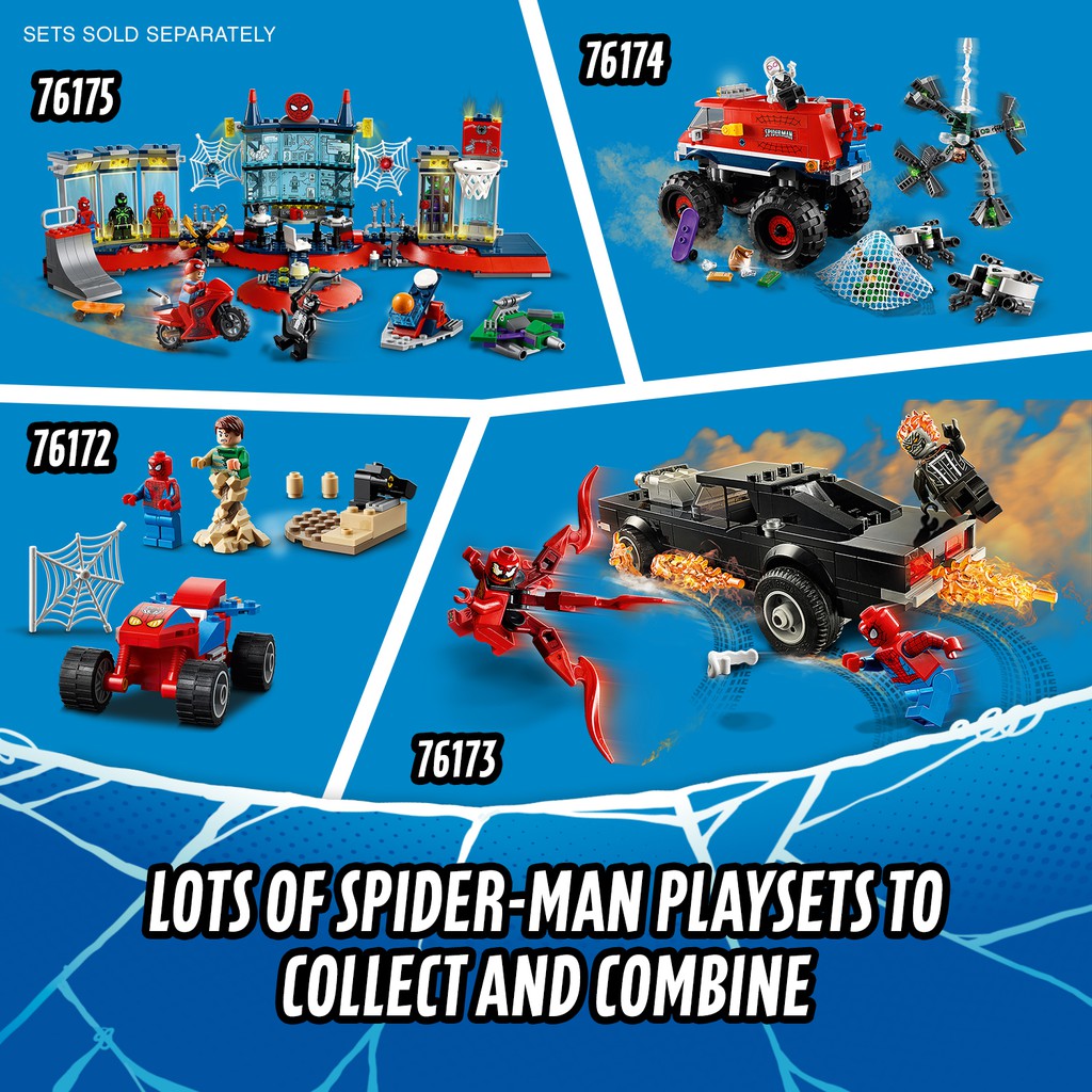 LEGO SUPERHEROES 76173 Spiderman Và Ma Tốc Độ Đối Đầu Carge ( 212 Chi tiết)