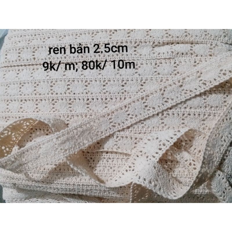 Ren trang trí bản 2.5cm dày đẹp