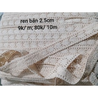 Ren trang trí bản 2.5cm dày đẹp