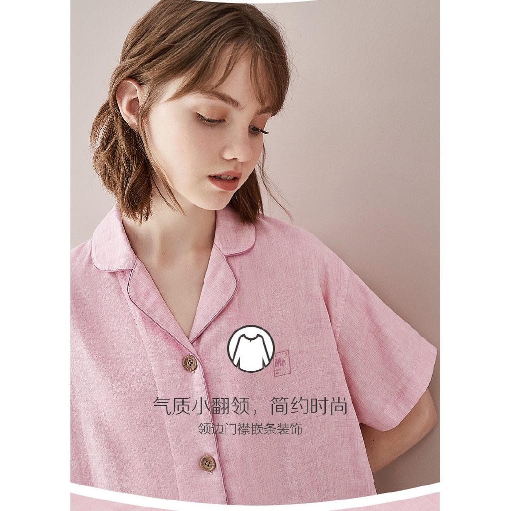 Bộ Đồ Ngủ Cotton Tay Ngắn Kiểu Dáng Dễ Thương Xinh Xắn Cho Nữ | WebRaoVat - webraovat.net.vn