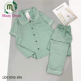 Đồ bộ Pijama lụa satin viền ren cao cấp nữ  ྇