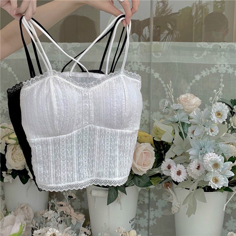 ÁO BRA REN 2 DÂY MỀM SEXY,DÂY ĐAN CHÉO 2031