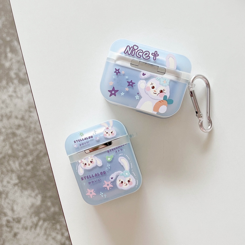 Vỏ Bảo Vệ Hộp Sạc Tai Nghe compatible AirPods3 compatible AirPods3 Trong Suốt Họa Tiết Ngôi Sao Dailu 2021 New compatible AirPods3