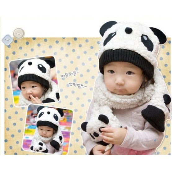 BỘ KHĂN MŨ GẤU TRÚC
