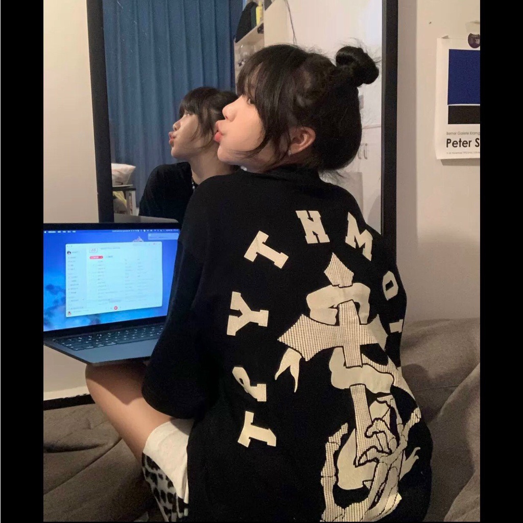 Set quần áo phông basic chất liệu thun nỉ Umi dạng bo tàu chính phẩm siêu hot phong cách Hàn Quốc