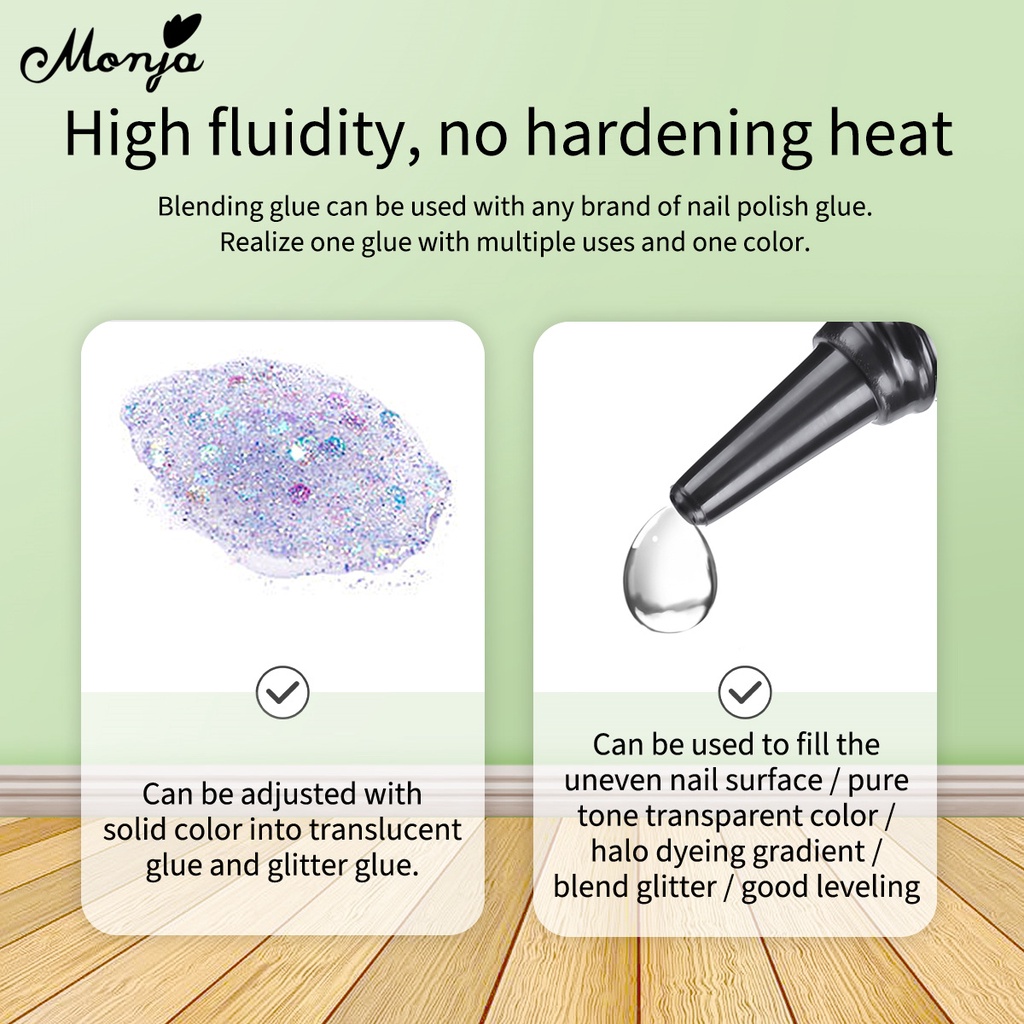 [Hàng mới về] Gel sơn móng tay phối kim tuyến chiếu tia UV