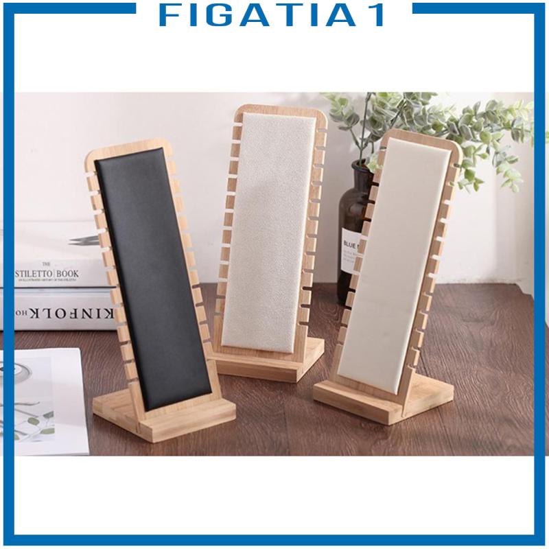 Giá Đỡ Trưng Bày Trang Sức Bằng Da Và Tre figatia1