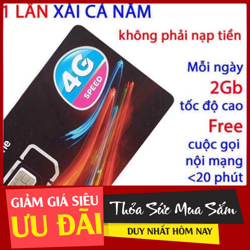 XẢ HÀNG TOÀN BỘ MIỄN PHÍ 1 NĂM – Sim 4g vinaphone gói cước Đỉnh 60 (60gb/tháng nghe gọi miễn phí) Có Video kèm test tốc 