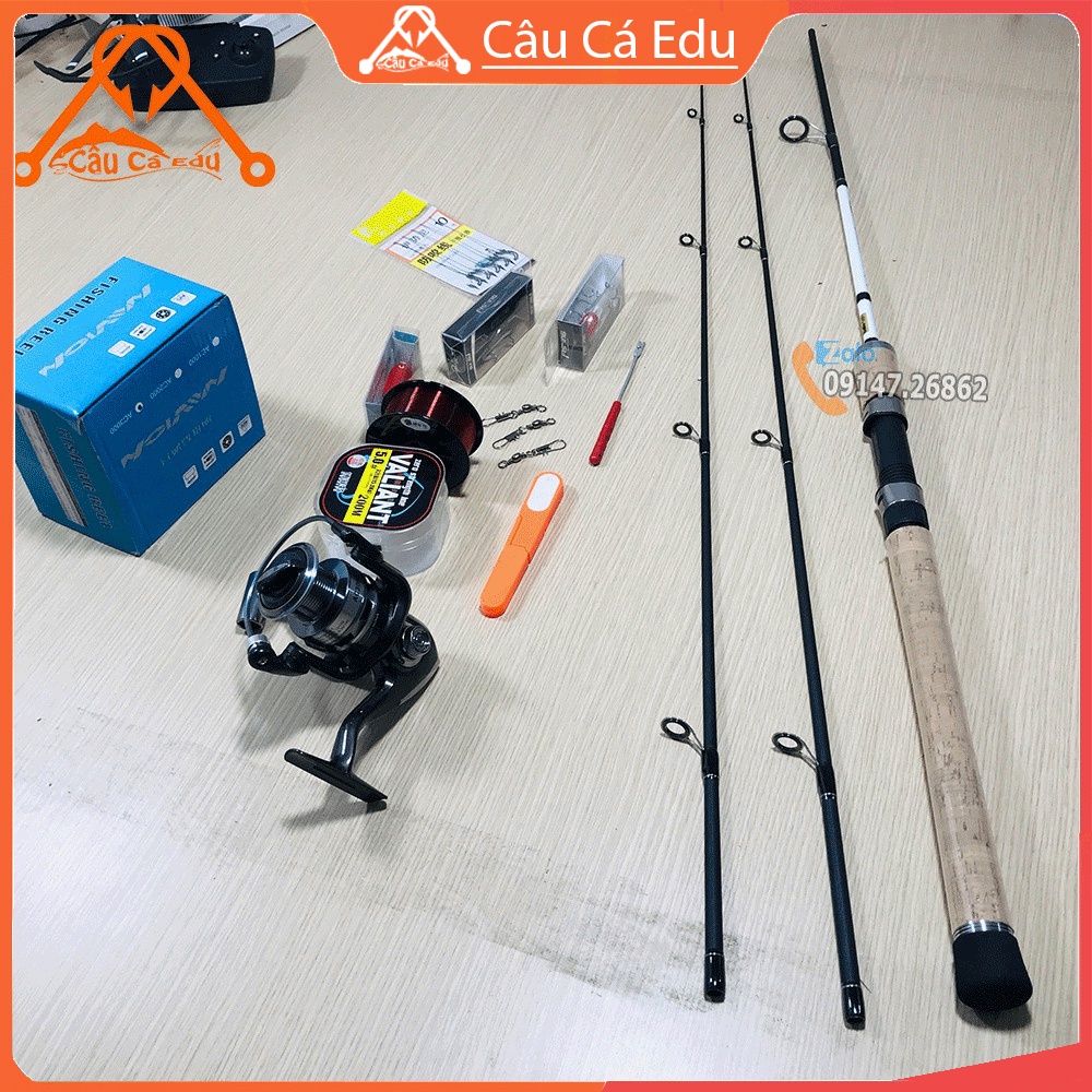 Bộ Cần Câu Lure Máy Đứng  Multi Siêu Dẻo Không Thể Bị Gãy Bộ 42 Bạo Lực Giá Rẻ Cacbon - Câu Cá E du