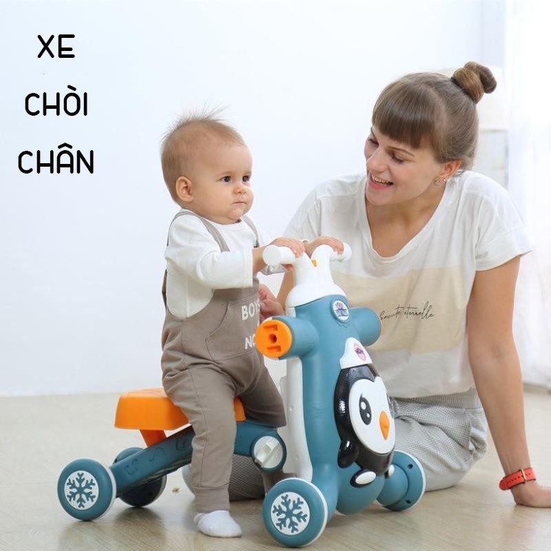 Xe Tập Đi Đa Năng Chống lật Baby Park 3in1 Phát Nhạc: Xe Chòi Chân, Xe Trượt, Xe Tập Đi Phát Nhạc Cho Bé 6m - 5 Tuổi