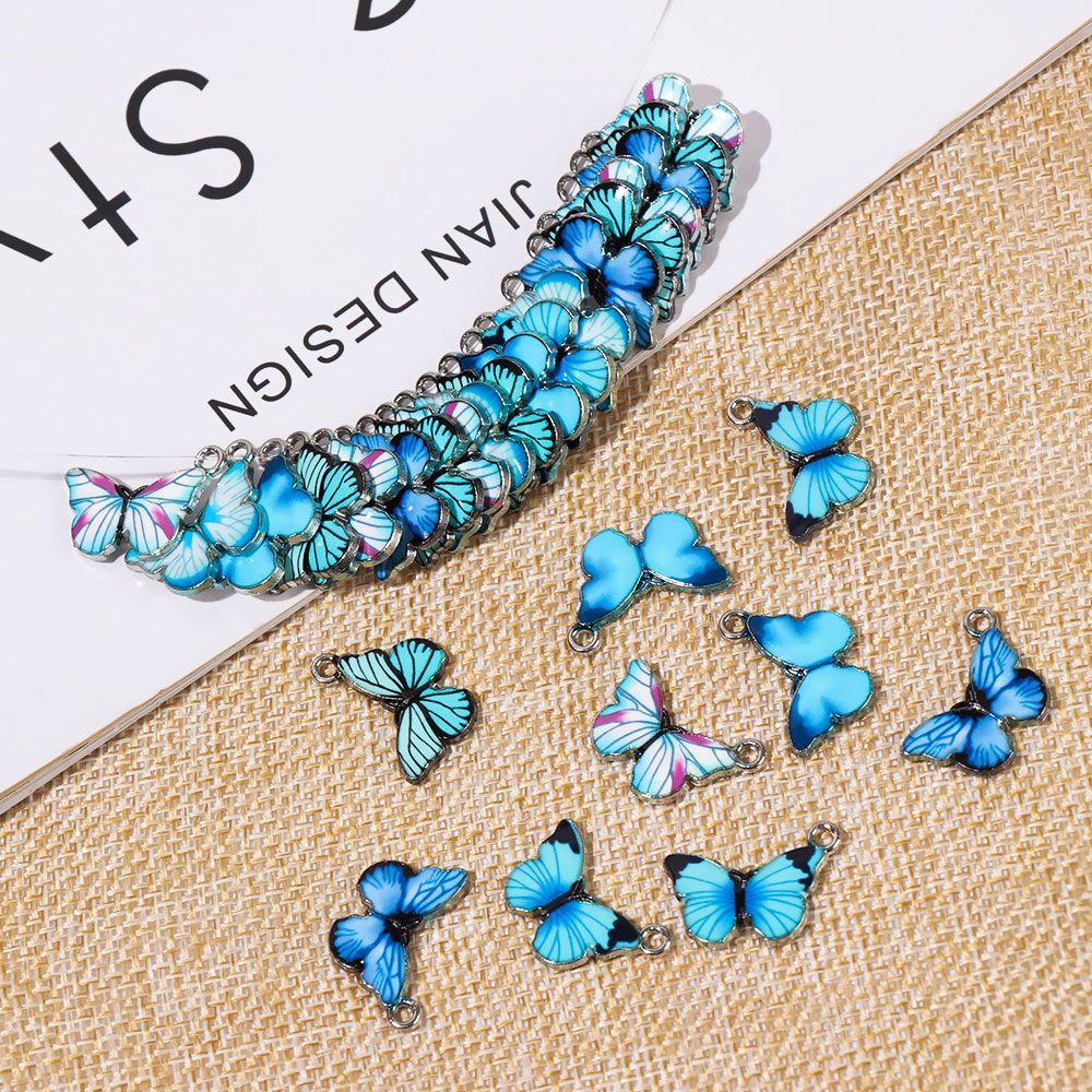 Set 10 Mặt Vòng cổ / Bông Tai / Vòng Tay Hình Bướm Xinh Xắn