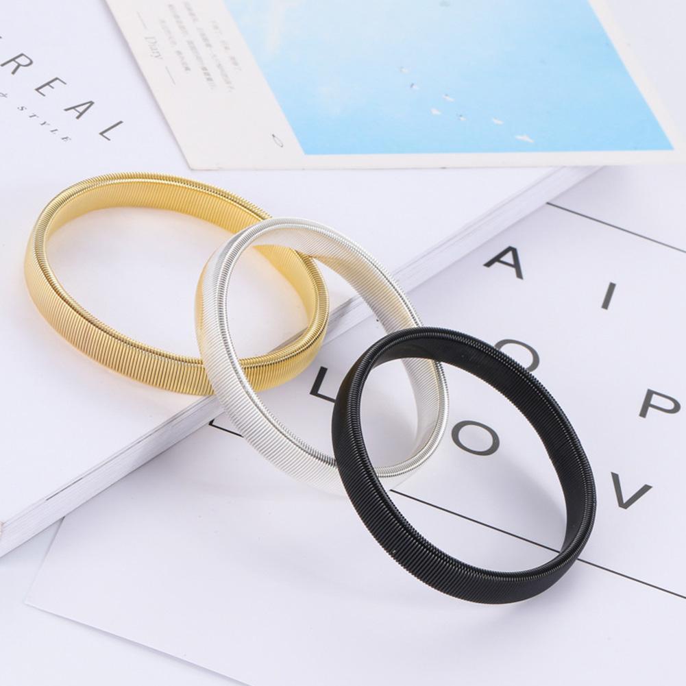 Vòng đeo cánh tay áo bằng kim loại co giãn chống trượt cho nam giới