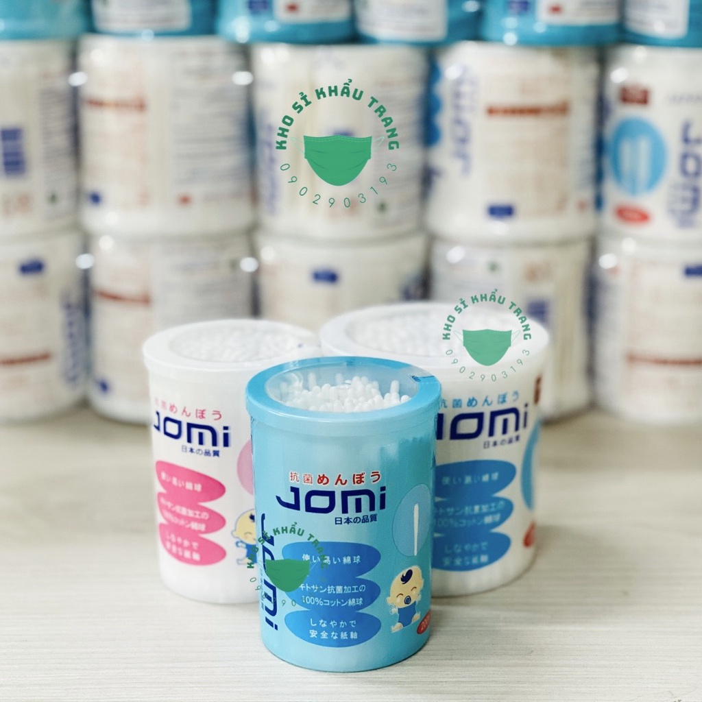 [Giá Sỉ] Tăm bông kháng khuẩn Jomi người lớn và trẻ em hàng chính hãng