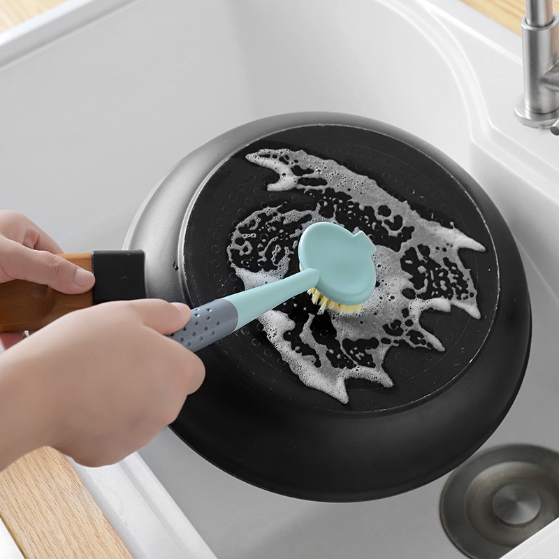 Cọ Vệ Sinh Nhà Bếp Có Tay Cầm Dài Tiện Dụng