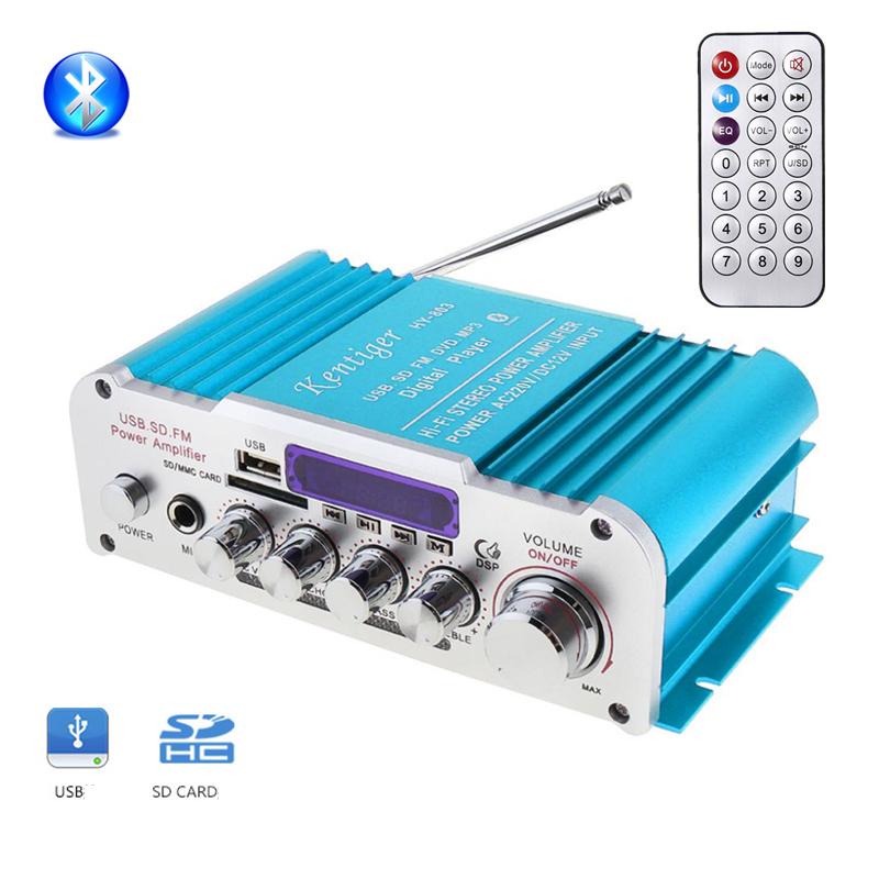 Amply bluetooth, Ampli mini Karaoke Kentiger 5.0 HY 803 12V-220V bluetooth-âm thanh cực chất