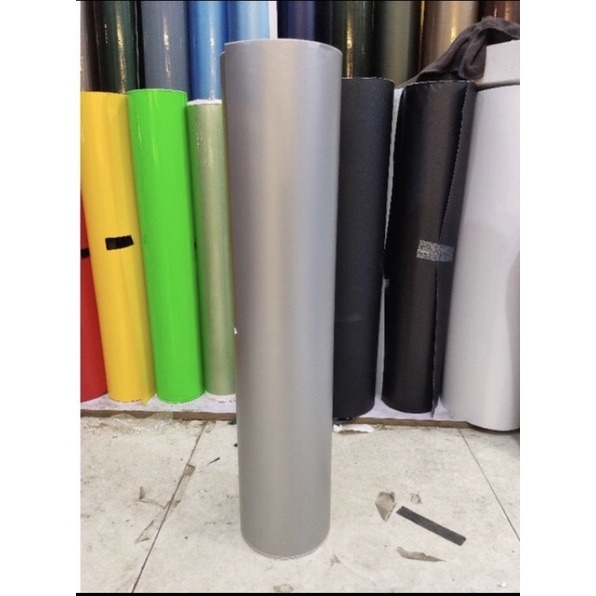 Giấy dán xe máy ,giấy decl ghi bạc nhám 2 lớp sẵn keo dán xe máy ô to dài 60cm rộng 1m