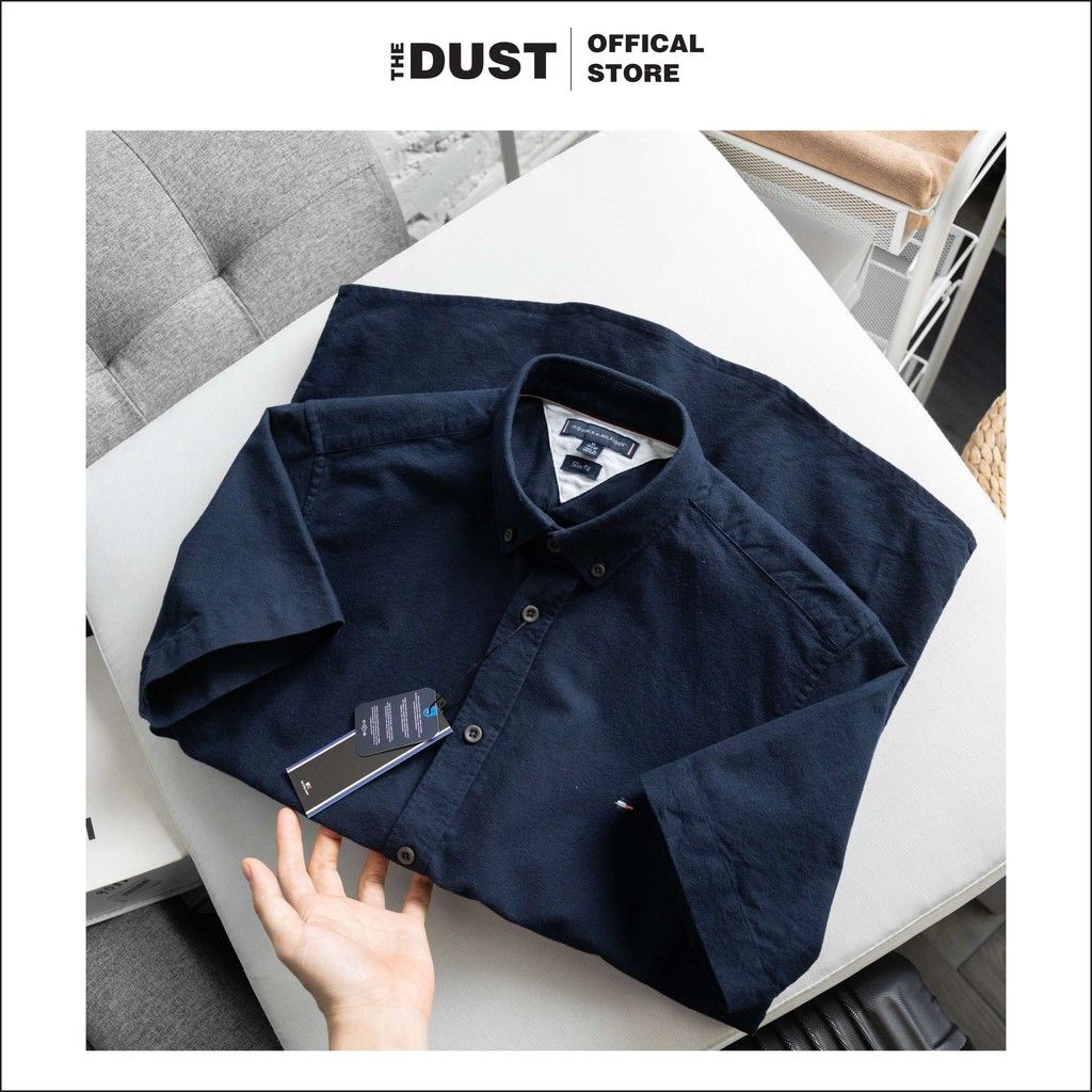 Áo sơ mi nam ngắn tay basic TMY, Áo sơ mi nam công sở - form Slimfit, vải oxford cao cấp