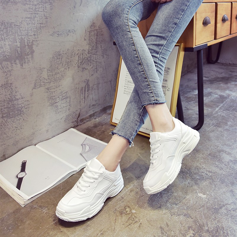 Giầy nữ 👟FreeShip👟 Mã giảm giá[GIAY THE THAO] Giầy trắng tuyết đế độn mới | BigBuy360 - bigbuy360.vn