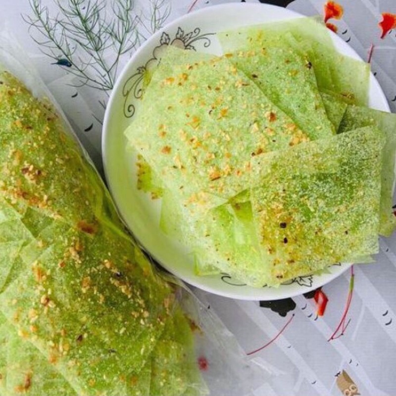 Bánh tráng phô mai lá dứa- bánh tráng dong biển cháy tỏi
