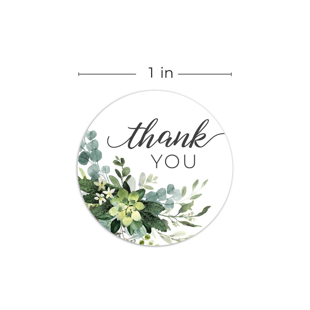 [Size 2.5cm] Cuộn thank you 500 miếng dán dùng trang trí hộp quà