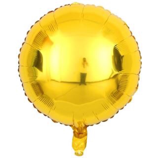 Bóng tròn dẹt 2d màu bạc vàng