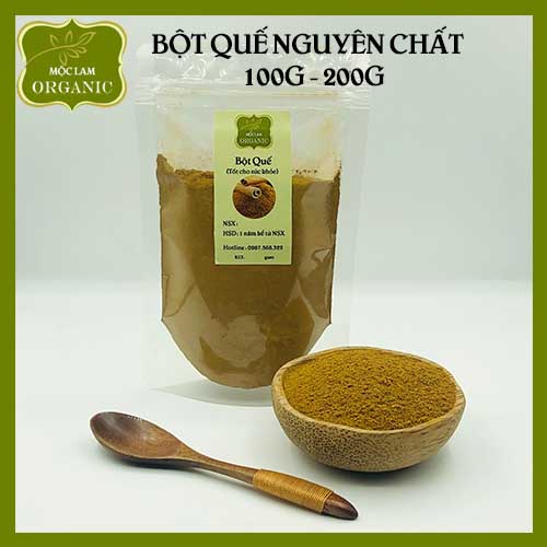 Bột quế nguyên chất cao cấp Mộc Lam Túi zíp 100g - 200g