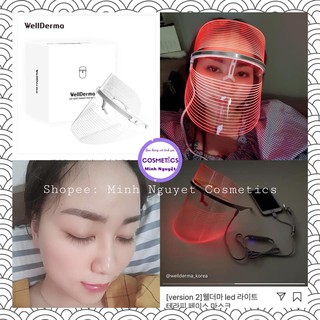 [HÀNG NỘI ĐỊA HÀN] MẶT NẠ ĐÈN LED ÁNH SÁNG SINH HỌC WELLDERMA LED LIGHT THERAPY FACE MASK