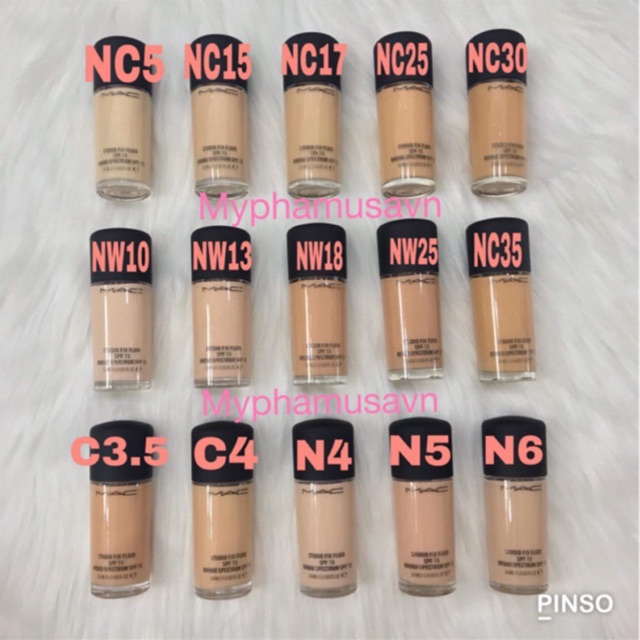 MAC - Kem Nền MAC Studio Fix Fluid Foundation SPF 15