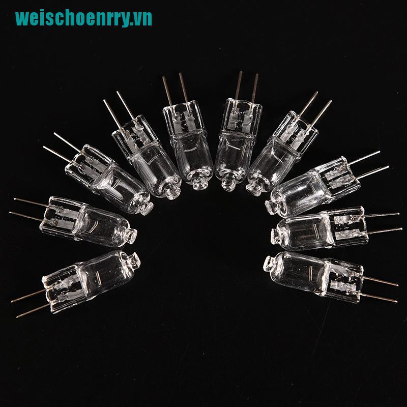Weis♪Set 10 Bóng Đèn Halogen G4 12V 20W Siêu Sáng