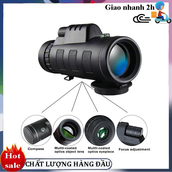 Ống Nhòm Xuyên Kính Gắn Điện Thoại PANDA/MONOCULAR 1 Mắt siêu nét 16x50-Bảo hành 6 tháng