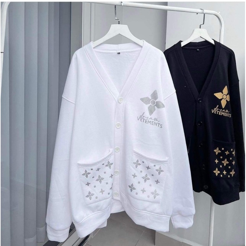 Áo khoác cadigan sao VET cotton su HT12