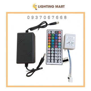 Bộ nguồn remote 44 phím 12v sử dụng cho dây led đổi màu rgb 12v