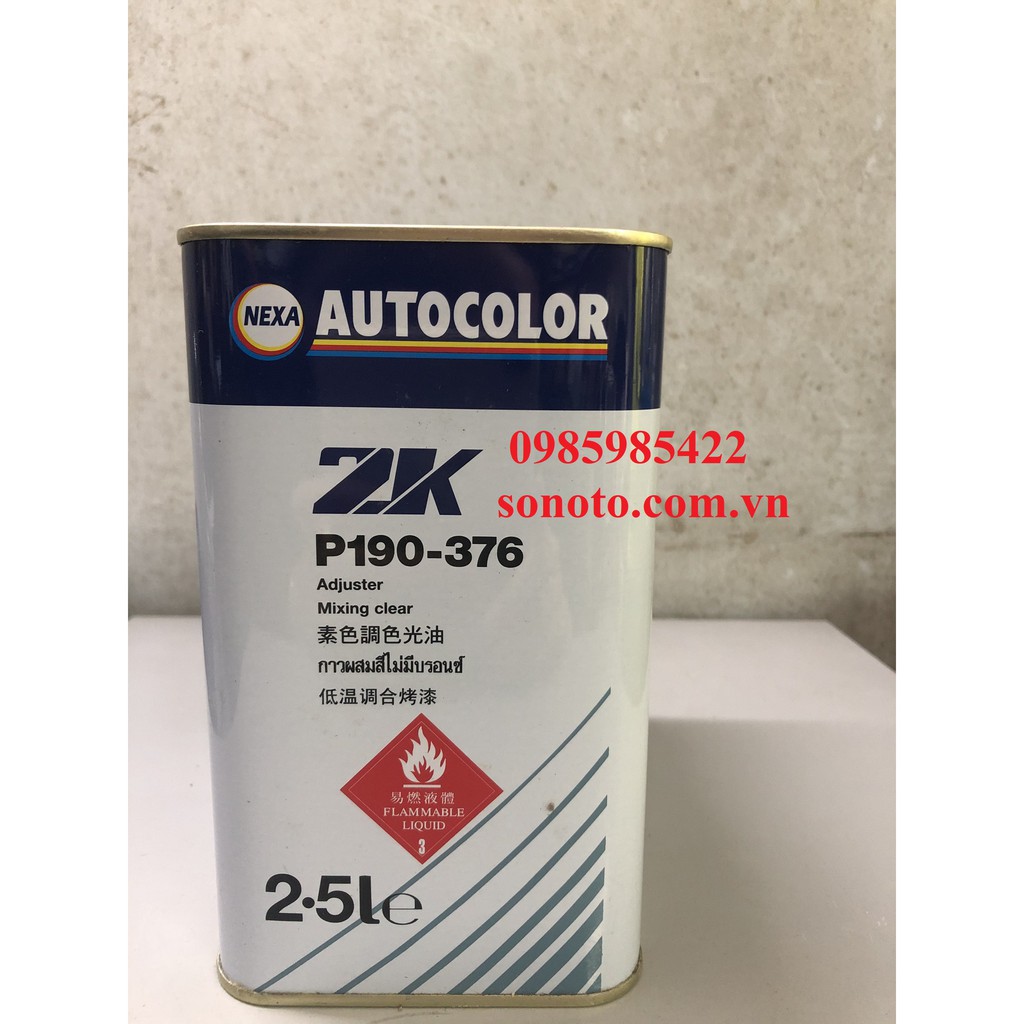 P190-376 Phụ gia (bai đơ) cho màu Solid tự bóng 2K hãng Nexa Autocolor lon 2.5L ( Sơn oto xe máy )