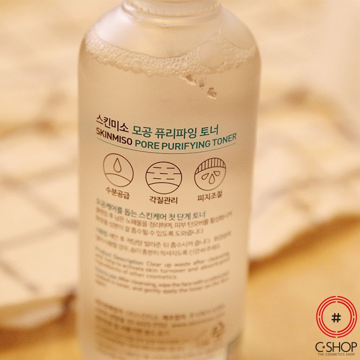 Nước Hoa Hồng Se Khít Lỗ Chân Lông SKINMISO PORE PURIFYING TONER_Mỹ phẩm Hàn Quốc chính hãng