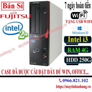 Máy tính Đồng Bộ để bàn Fujitsu (Japan) intel Core i3/4G/HDD250G hàng nhập khẩu NHẬT - Tặng kèm usb wifi