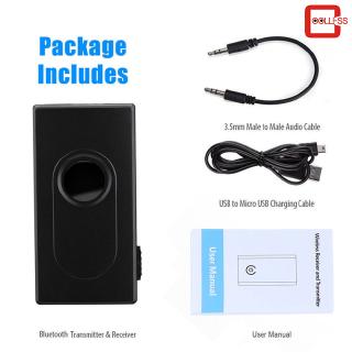 Bluetooth V4 Transmitter Receiver Wireless A2DP 3.5mm Stereo Audio Music Adapter
