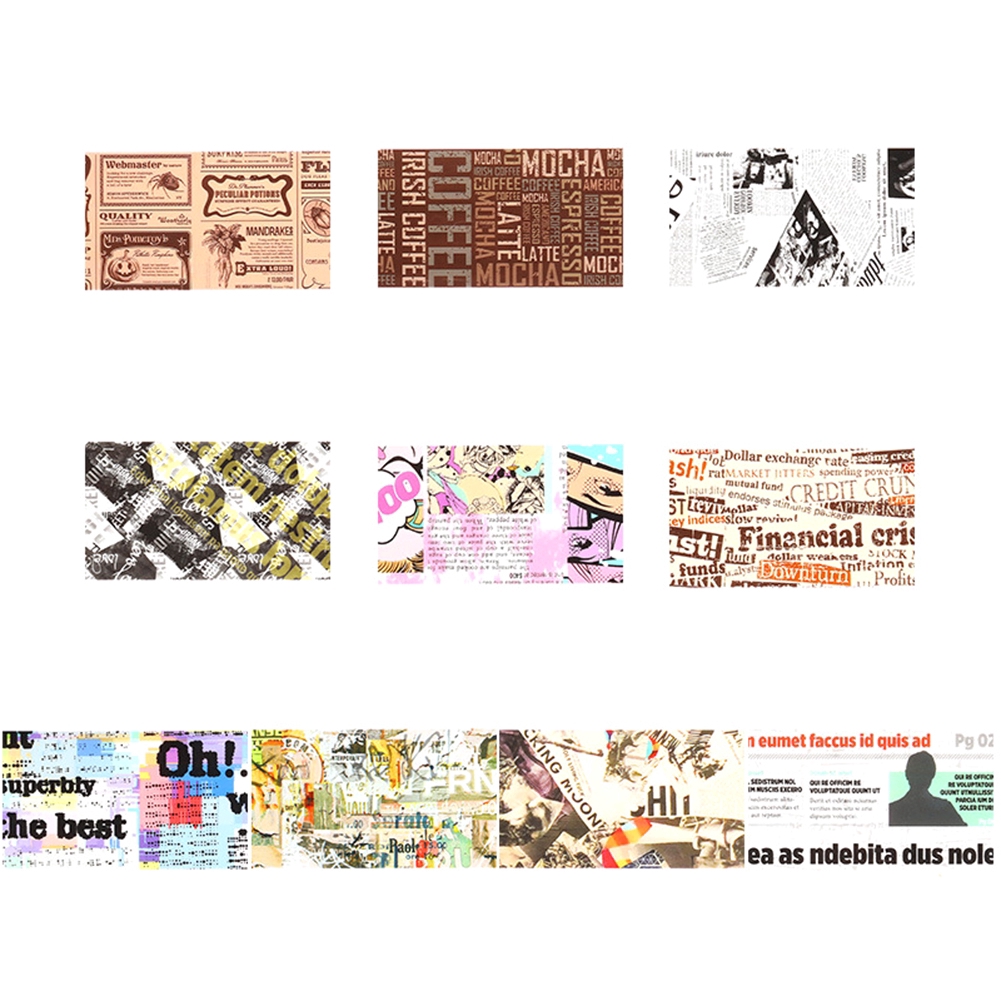 [Hàng mới về] Sticker dán móng tay in chữ phong cách cổ điển