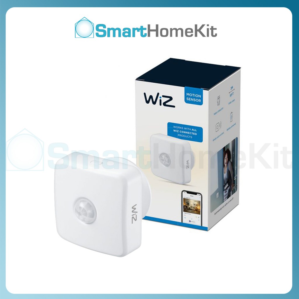 Cảm biến chuyển động WiZ Motion Sensor - tự động bật đèn khi phát hiện chuyển động, tương thích Google Home và Alexa