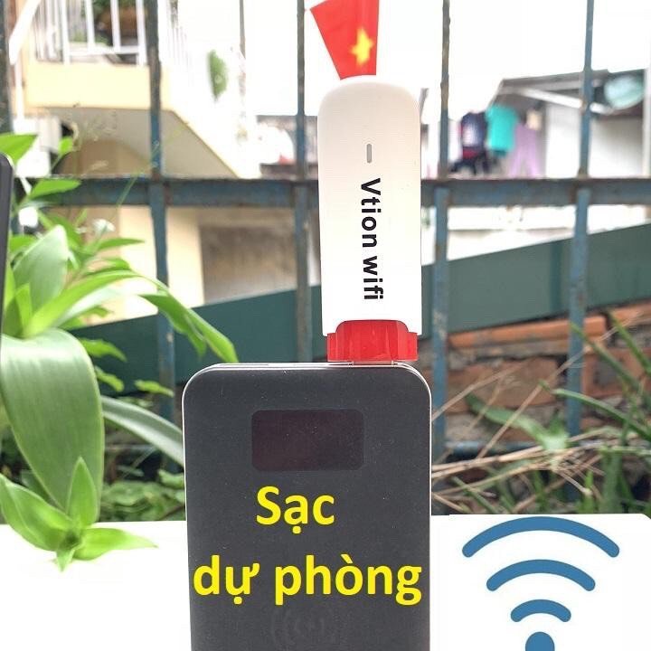 Cắm vào, tivi, cốc sạc đien thoại, laptop, PC, Sạc Dự Phòng Dcom Usb phát wifi 3g 4g Vition sóng khỏe tốc độ ổn định bản
