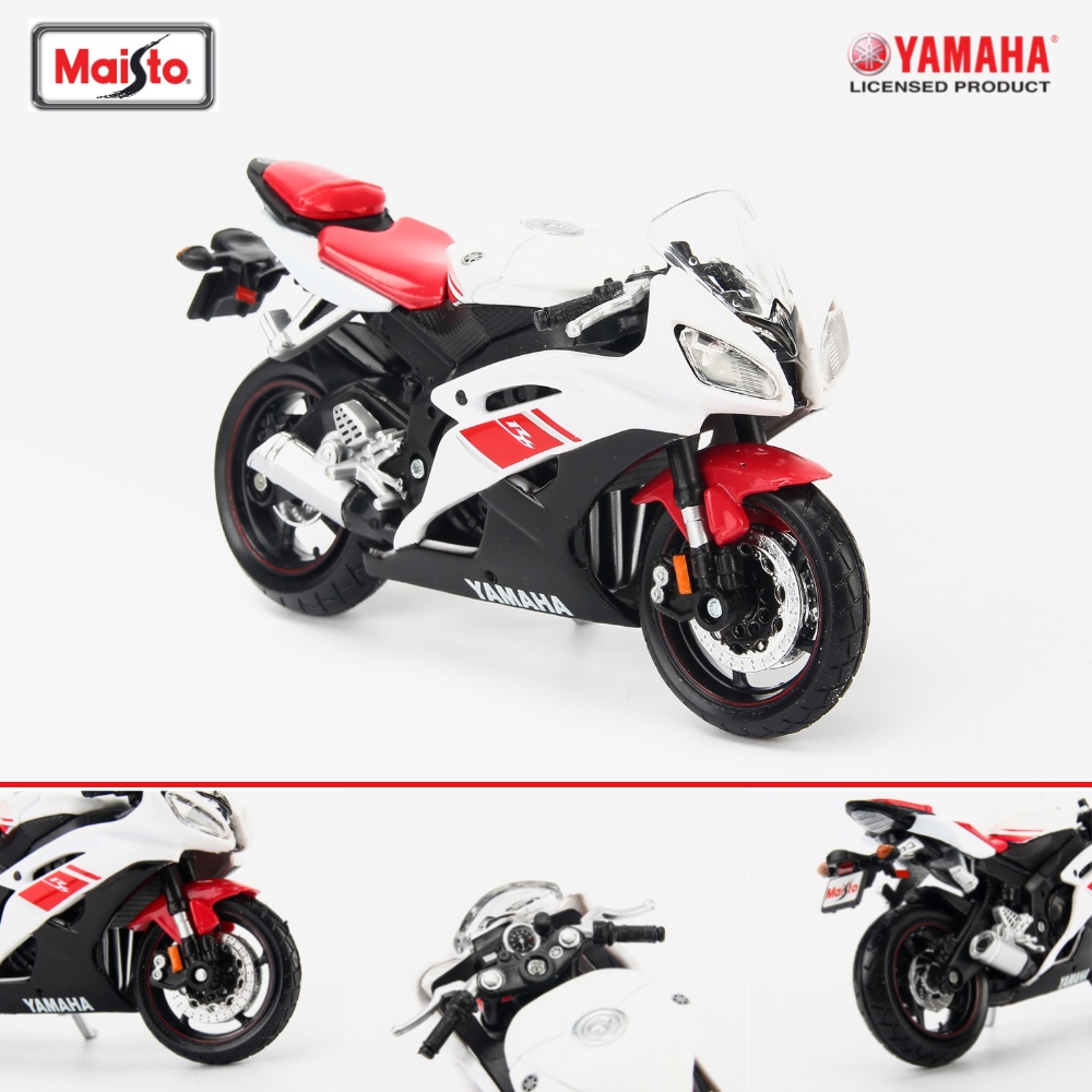 Mô hình mô tô Yamaha R1, R6, M1, MT-07 1:18