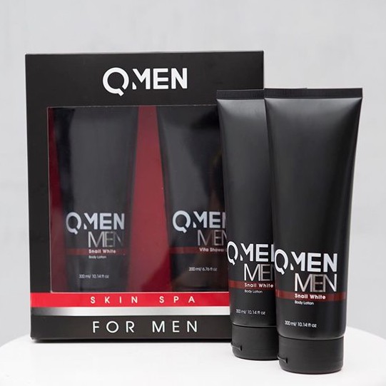 Chính hãng: Combo Shower Gel The MEN QMEN và Body Lotion Whitening The MEN QMEN trắng da cấp tốc