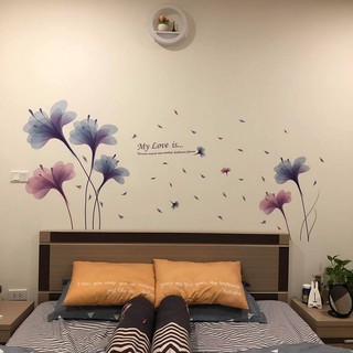 decal dán tường hoa ly