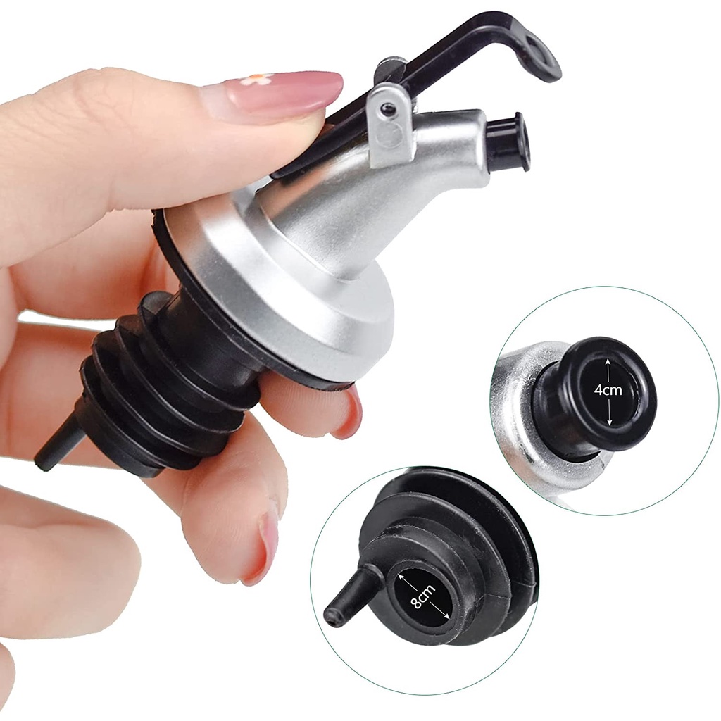 Bộ 5 vòi rót dầu olive có nút chặn chống bụi chất lượng cao