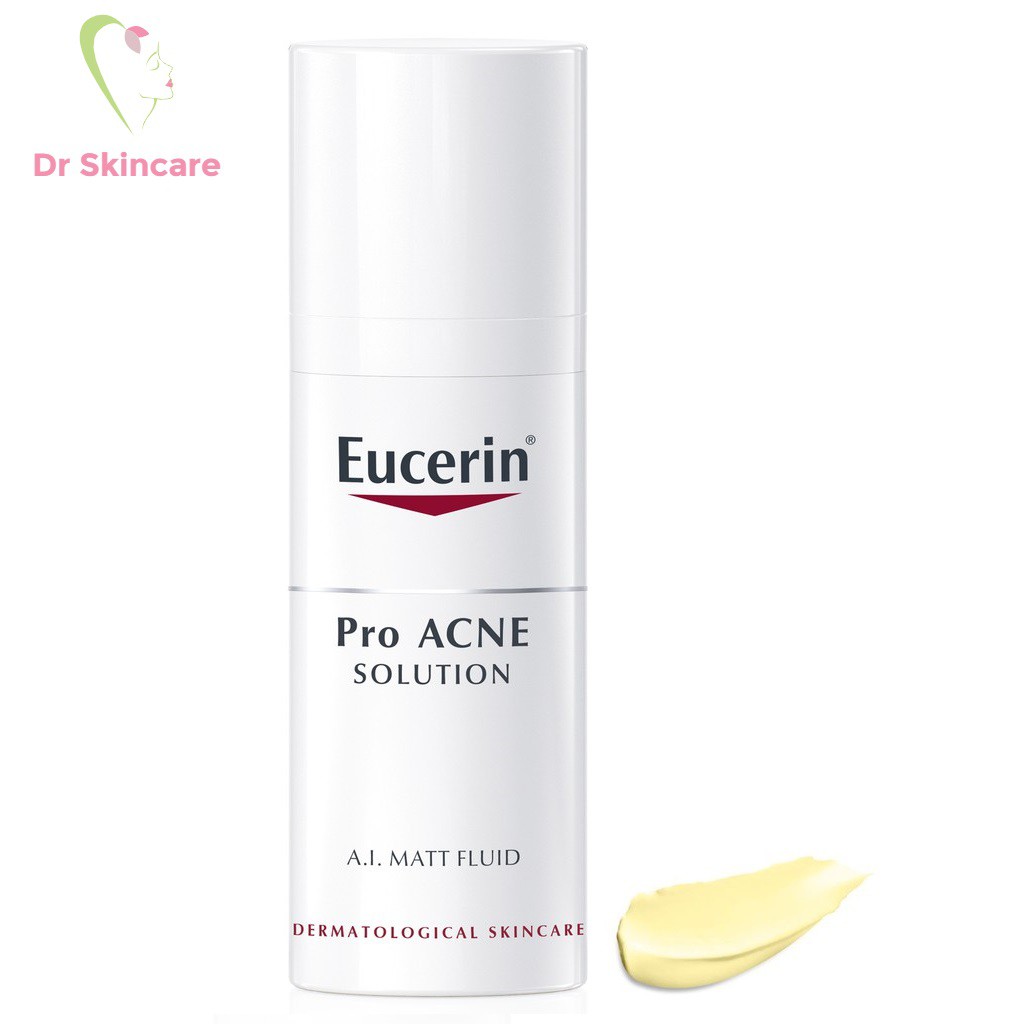 Kem giúp kiểm soát dầu, giảm mụn Eucerin Pro Acne A.I Matt Fluid 50ml