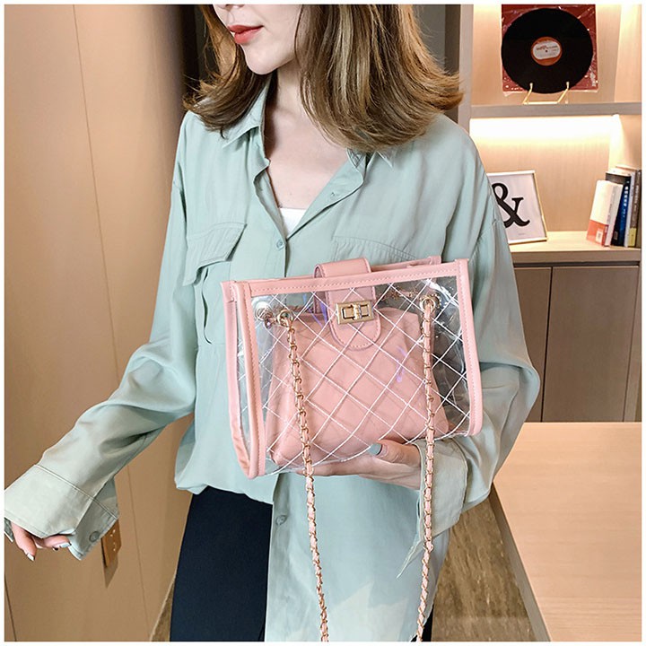 TÚI XÁCH NHỰA TRONG SUỐT HÀN QUỐC CAO CẤP | BigBuy360 - bigbuy360.vn
