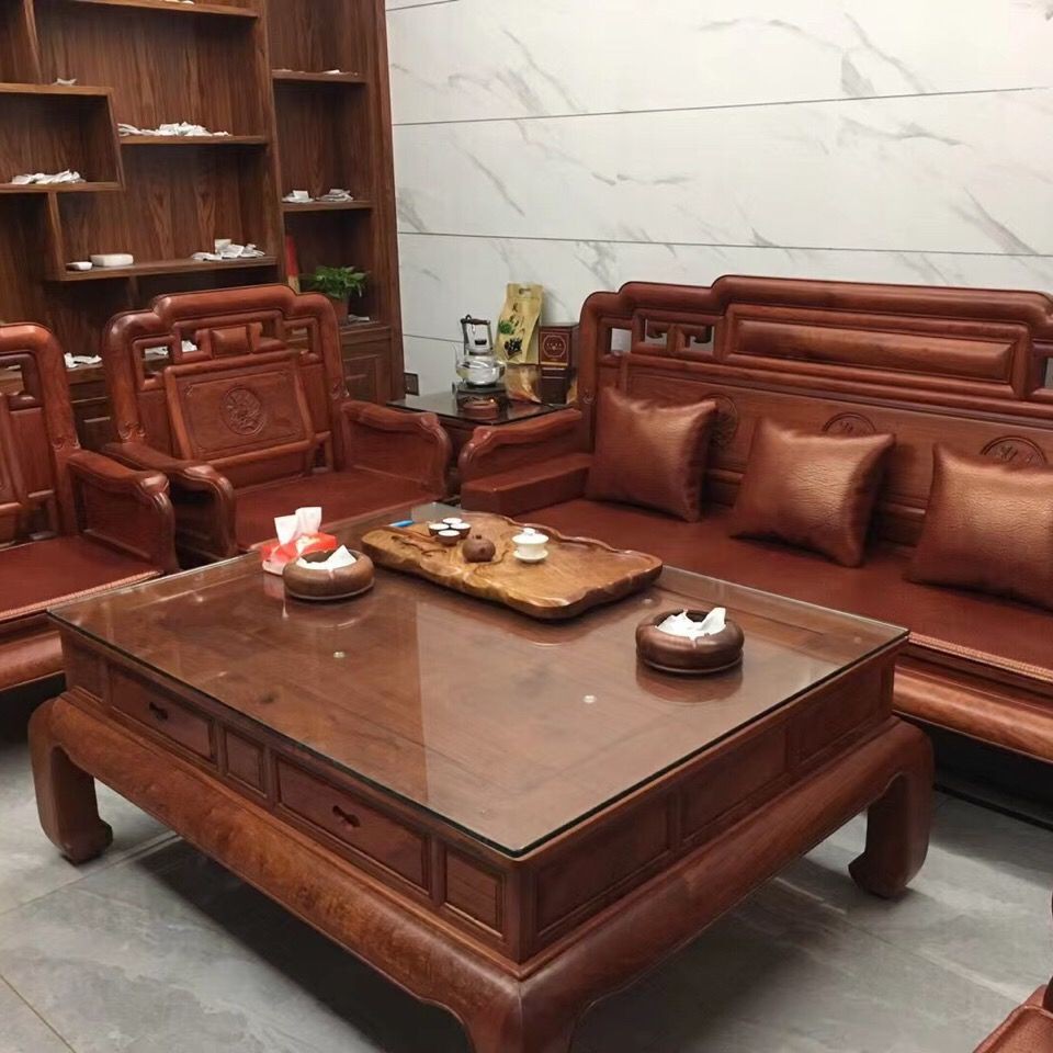 Đệm Lót Ghế Sofa Gỗ Dày Dặn Phong Cách Trung Hoa Mới