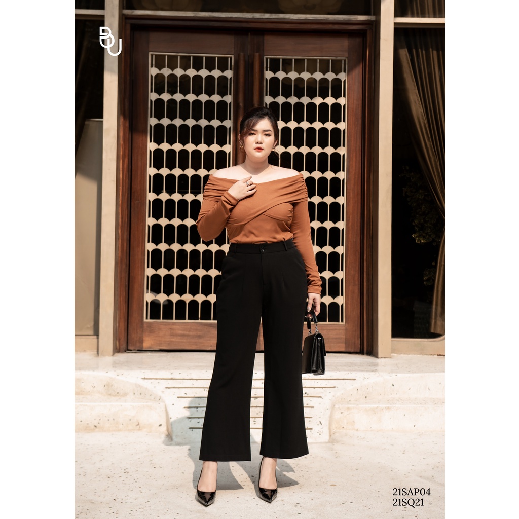 Áo len trễ vai BIGSIZE (55kg đến 95kg) - 21SAP04 - [BUStu Bigsize]