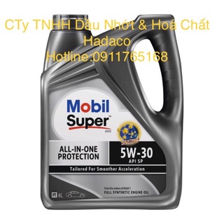 Mobil Super ™ 3000 5W-30 All-In-One Protection API SP 4*4lt/car - Tổng hợp toàn phần