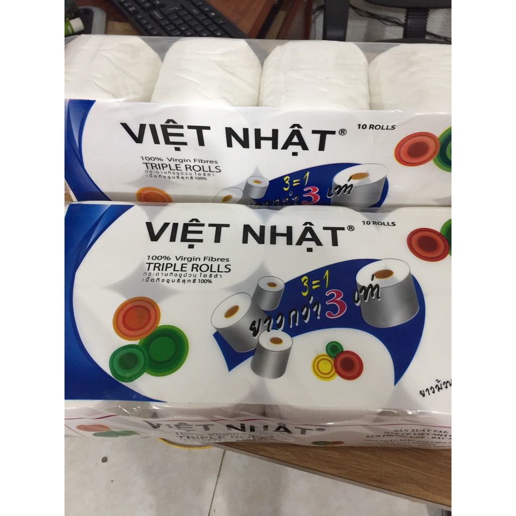 Giấy vệ sinh Việt Nhật 10 cuộn không lõi